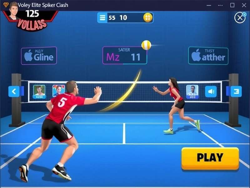 Volley Elite Spiker Clash Controls and Interface